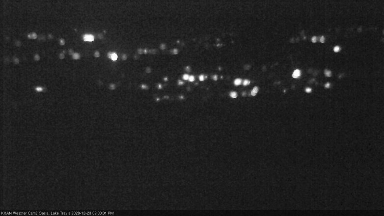 Lake Travis webcam, December 23, 2020 9:00 PM CT
