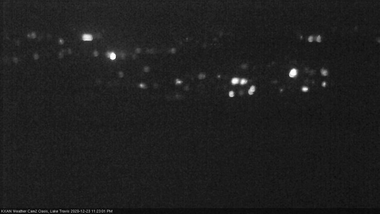 Lake Travis webcam, December 23, 2020 11:25 PM CT