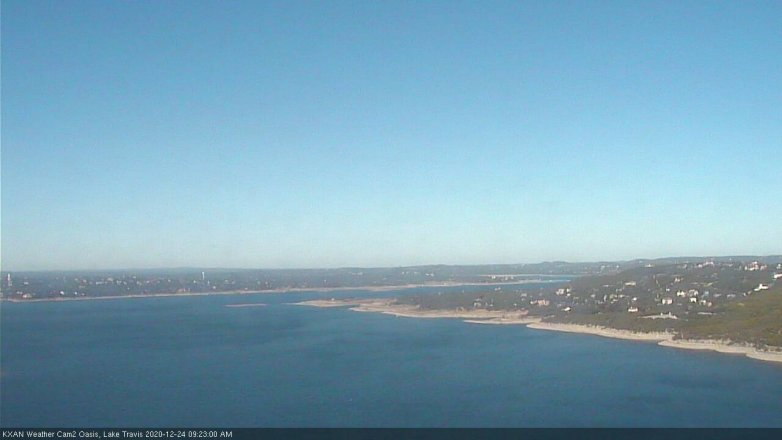 Lake Travis webcam, December 24, 2020 9:25 AM CT