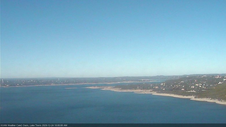 Lake Travis webcam, December 24, 2020 10:00 AM CT