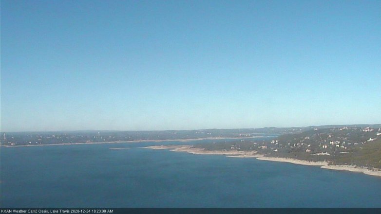 Lake Travis webcam, December 24, 2020 10:25 AM CT