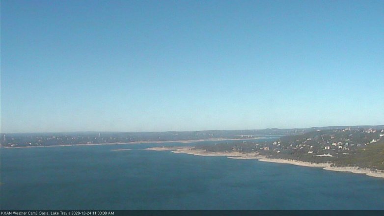 Lake Travis webcam, December 24, 2020 11:00 AM CT