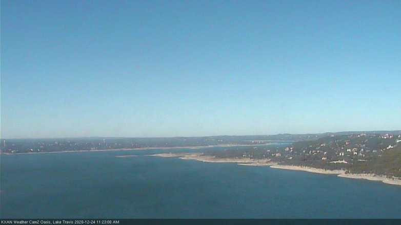 Lake Travis webcam, December 24, 2020 11:25 AM CT