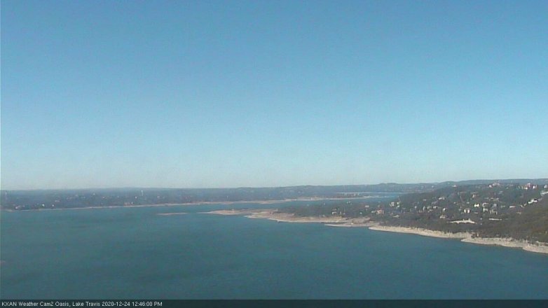 Lake Travis webcam, December 24, 2020 12:45 PM CT