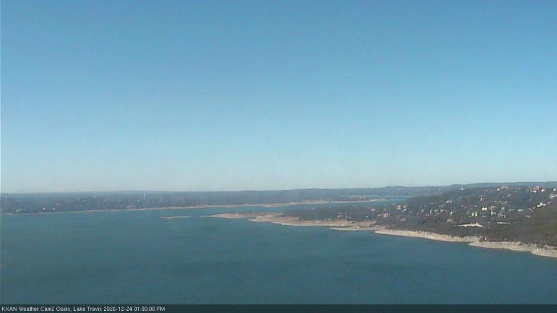 Lake Travis webcam, December 24, 2020 1:00 PM CT