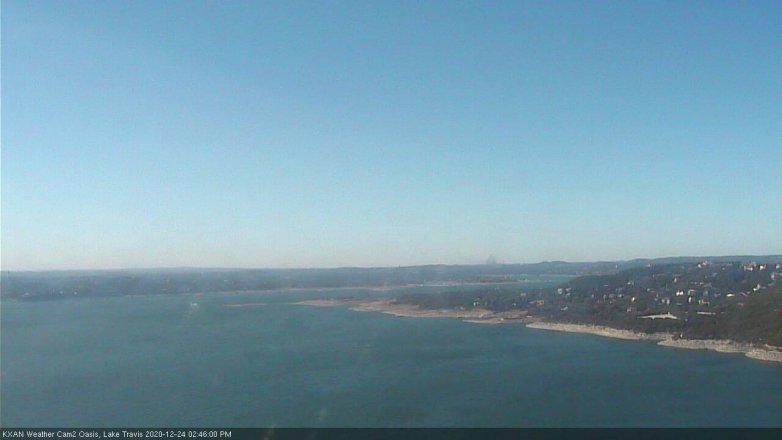 Lake Travis webcam, December 24, 2020 2:45 PM CT