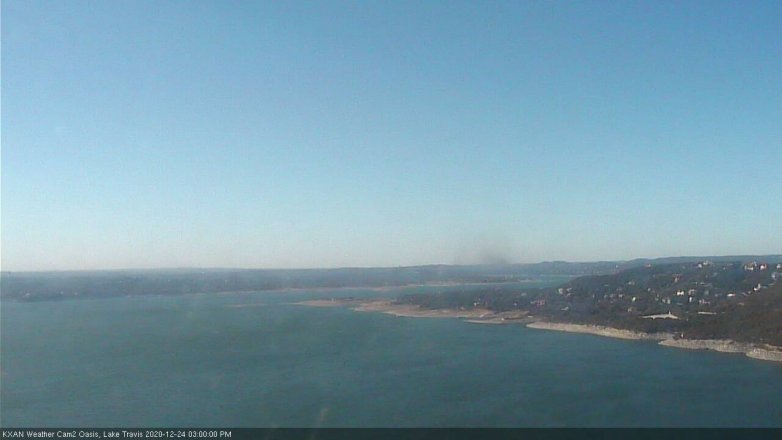 Lake Travis webcam, December 24, 2020 3:00 PM CT