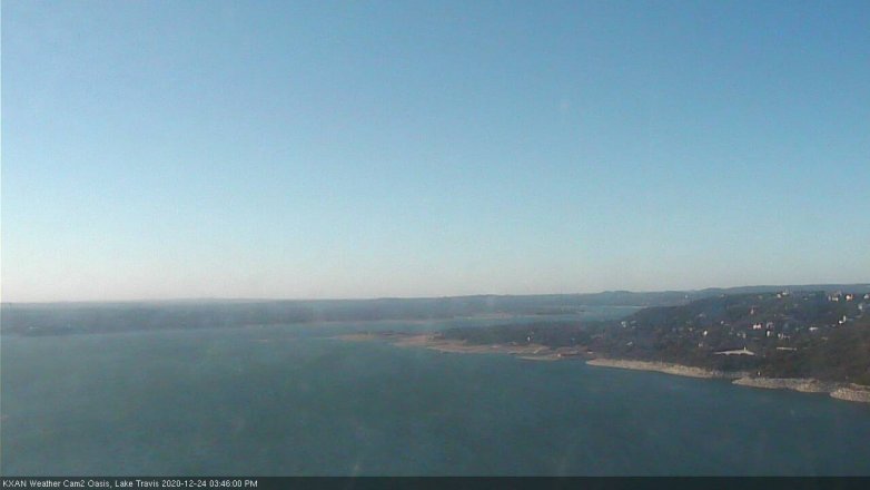 Lake Travis webcam, December 24, 2020 3:45 PM CT