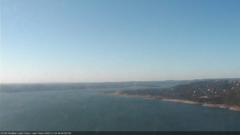 Lake Travis webcam, December 24, 2020 4:00 PM CT