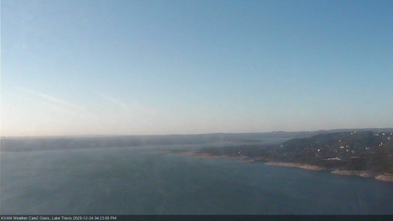 Lake Travis webcam, December 24, 2020 4:25 PM CT