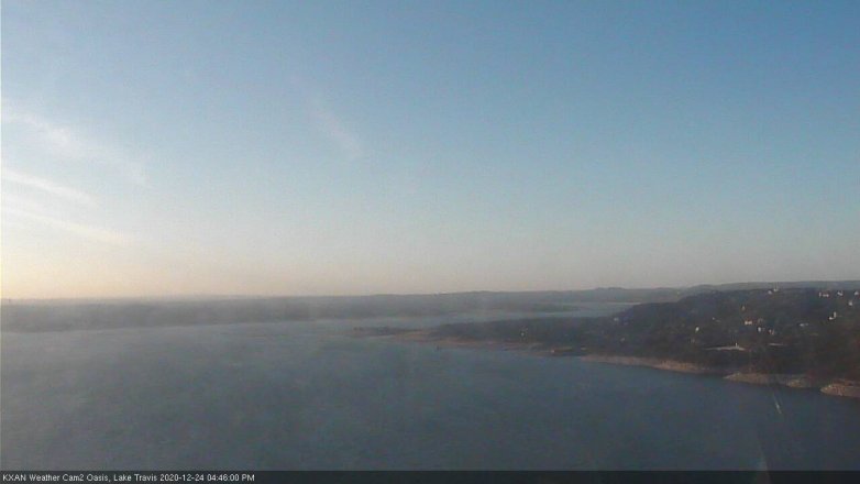 Lake Travis webcam, December 24, 2020 4:45 PM CT