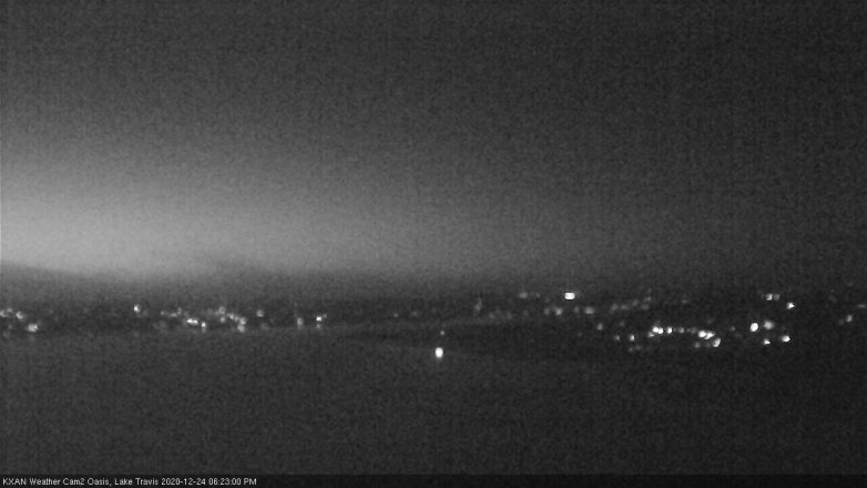 Lake Travis webcam, December 24, 2020 6:25 PM CT