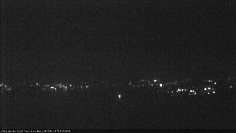 Lake Travis webcam, December 24, 2020 8:25 PM CT