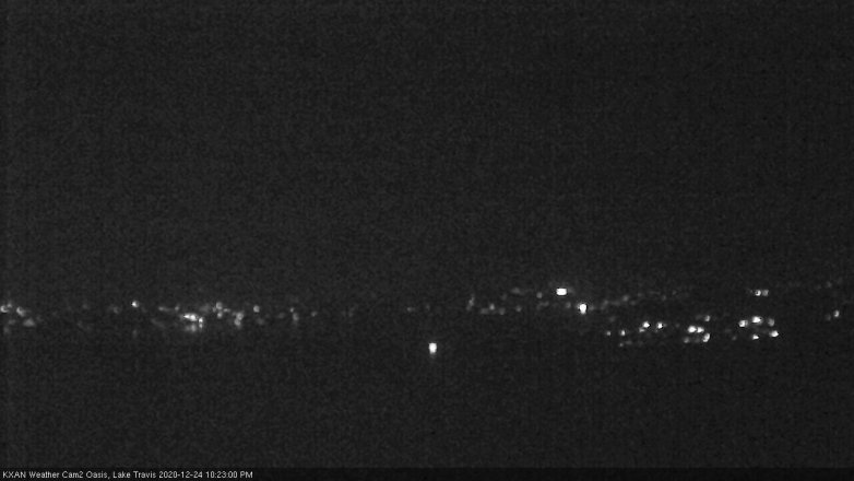 Lake Travis webcam, December 24, 2020 10:25 PM CT