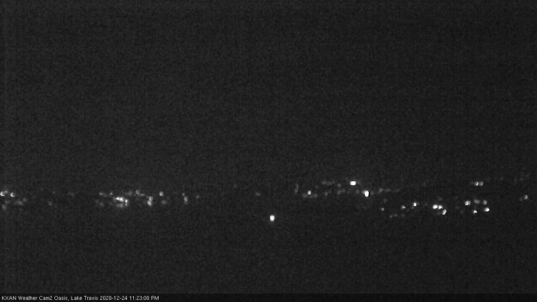 Lake Travis webcam, December 24, 2020 11:25 PM CT