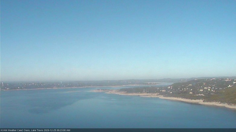 Lake Travis webcam, December 25, 2020 9:25 AM CT