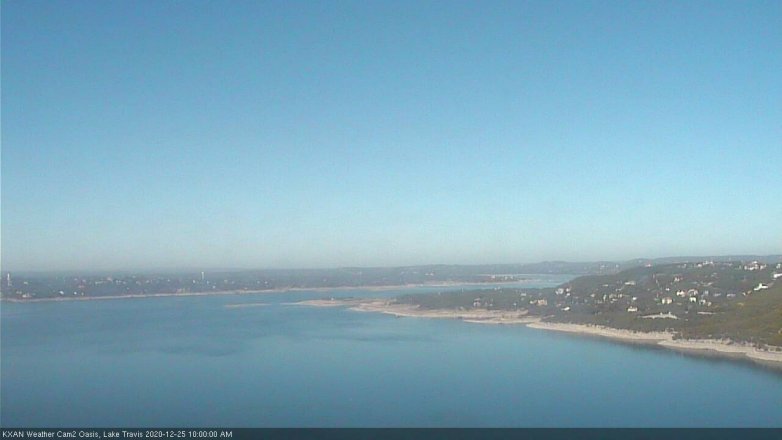 Lake Travis webcam, December 25, 2020 10:00 AM CT