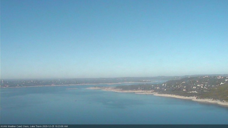 Lake Travis webcam, December 25, 2020 10:25 AM CT