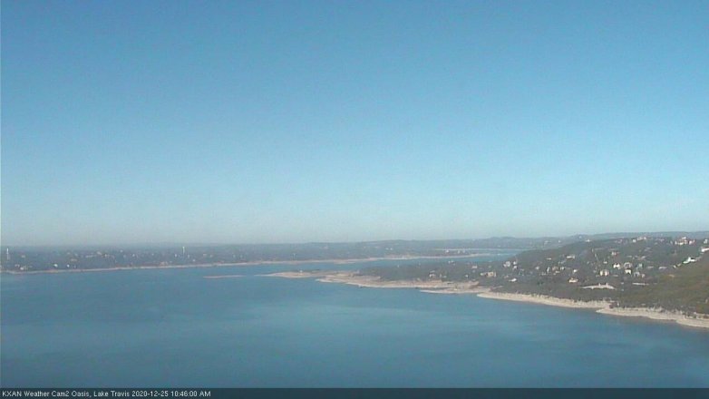 Lake Travis webcam, December 25, 2020 10:45 AM CT