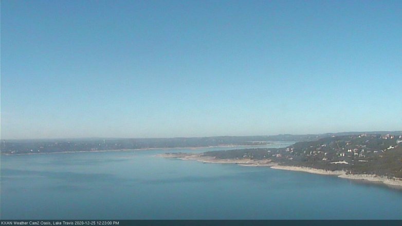 Lake Travis webcam, December 25, 2020 12:25 PM CT