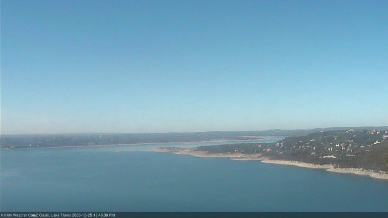 Lake Travis webcam, December 25, 2020 12:45 PM CT
