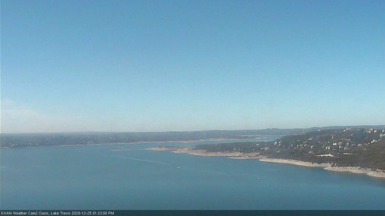 Lake Travis webcam, December 25, 2020 1:25 PM CT