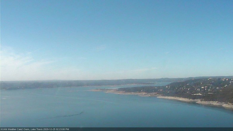 Lake Travis webcam, December 25, 2020 2:25 PM CT
