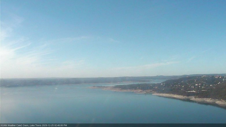 Lake Travis webcam, December 25, 2020 2:45 PM CT
