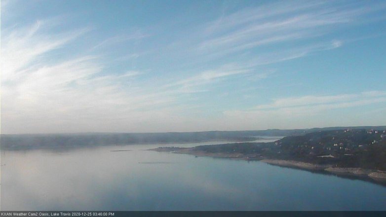 Lake Travis webcam, December 25, 2020 3:45 PM CT