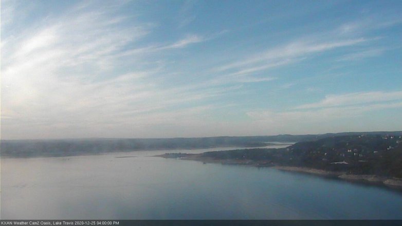 Lake Travis webcam, December 25, 2020 4:00 PM CT