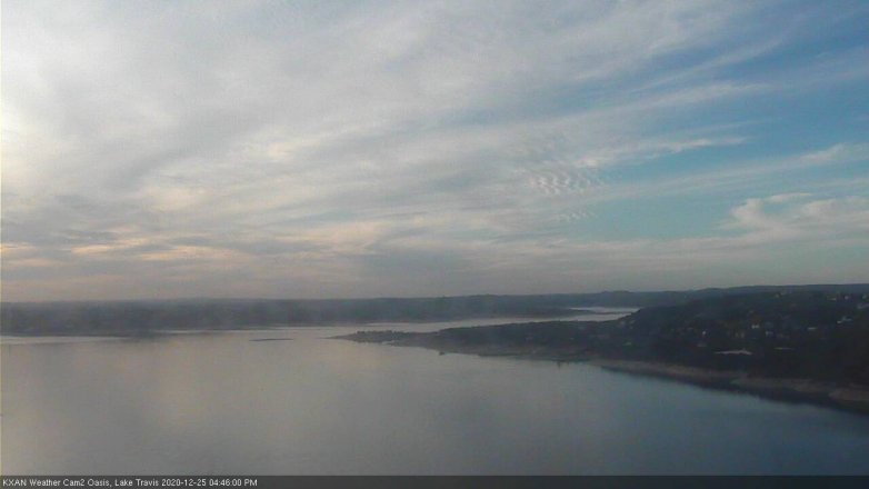 Lake Travis webcam, December 25, 2020 4:45 PM CT
