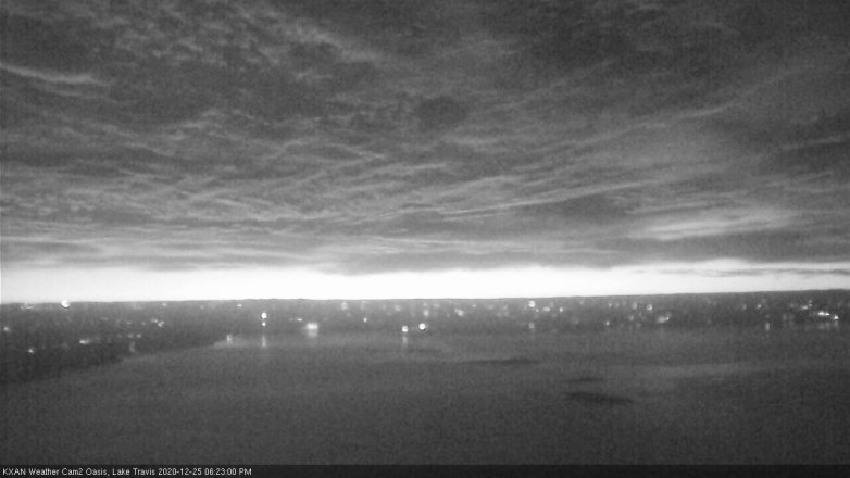 Lake Travis webcam, December 25, 2020 6:25 PM CT