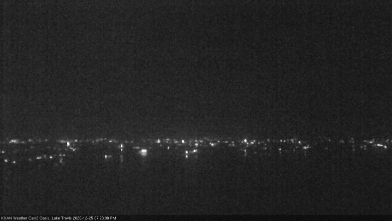 Lake Travis webcam, December 25, 2020 7:25 PM CT