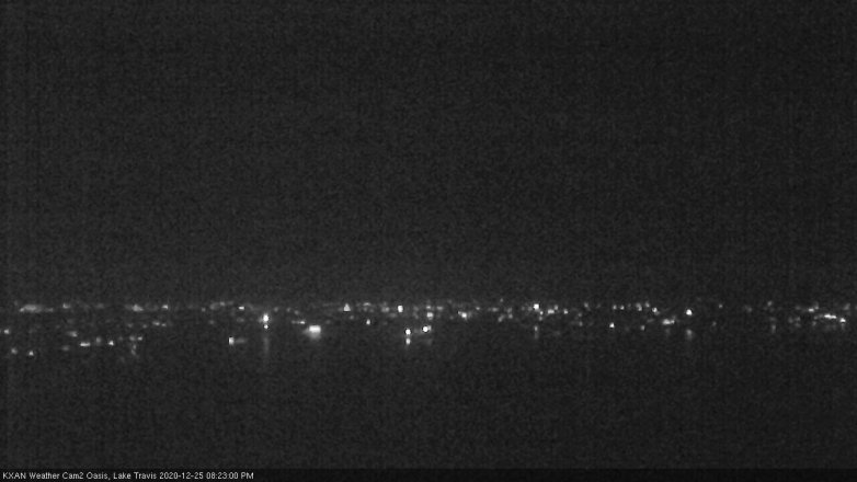 Lake Travis webcam, December 25, 2020 8:25 PM CT
