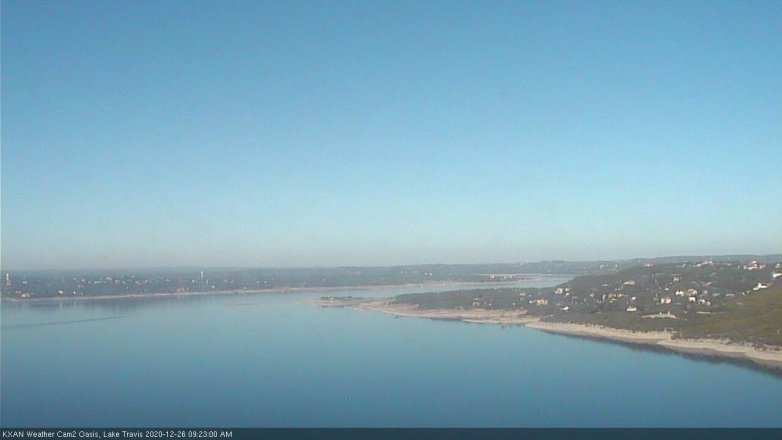 Lake Travis webcam, December 26, 2020 9:25 AM CT