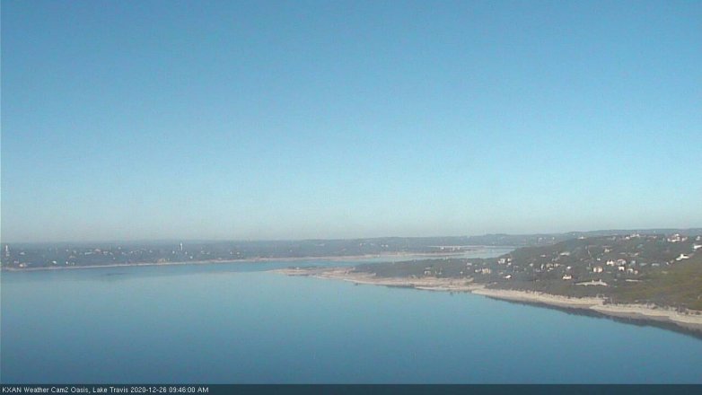 Lake Travis webcam, December 26, 2020 9:45 AM CT