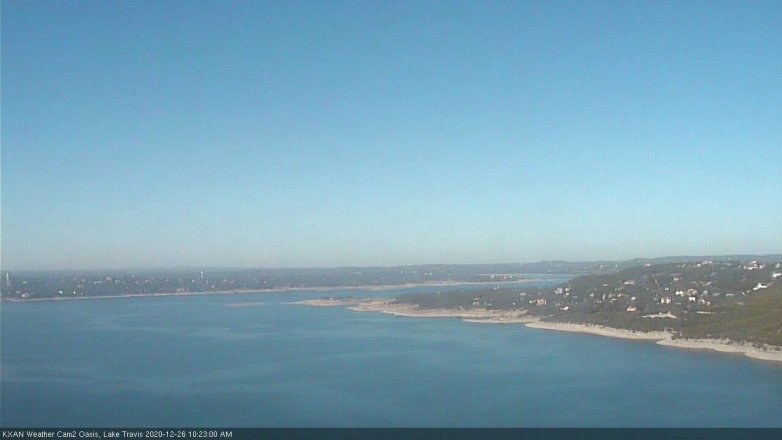 Lake Travis webcam, December 26, 2020 10:25 AM CT