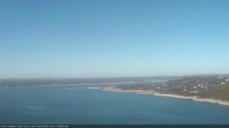 Lake Travis webcam, December 26, 2020 11:00 AM CT