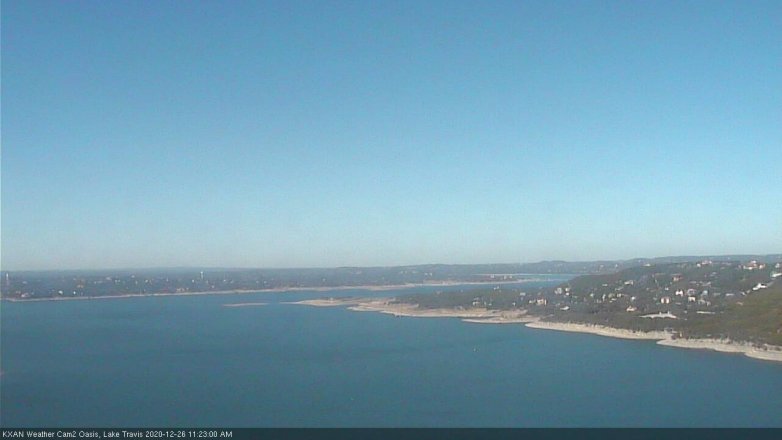 Lake Travis webcam, December 26, 2020 11:25 AM CT