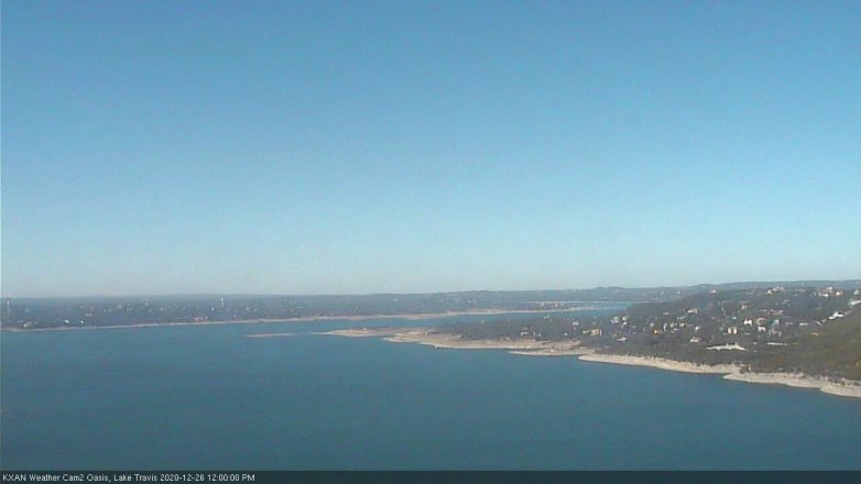Lake Travis webcam, December 26, 2020 12:00 PM CT