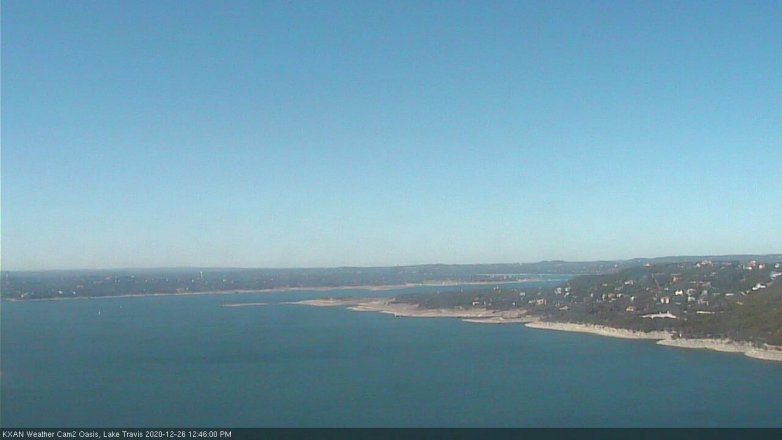 Lake Travis webcam, December 26, 2020 12:45 PM CT
