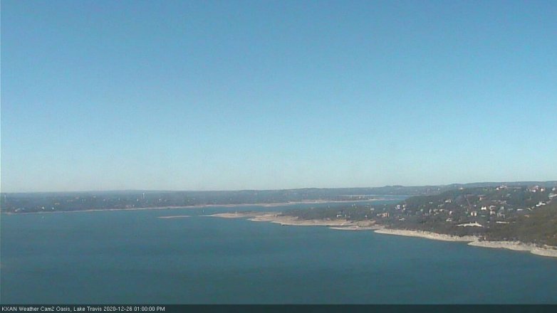 Lake Travis webcam, December 26, 2020 1:00 PM CT
