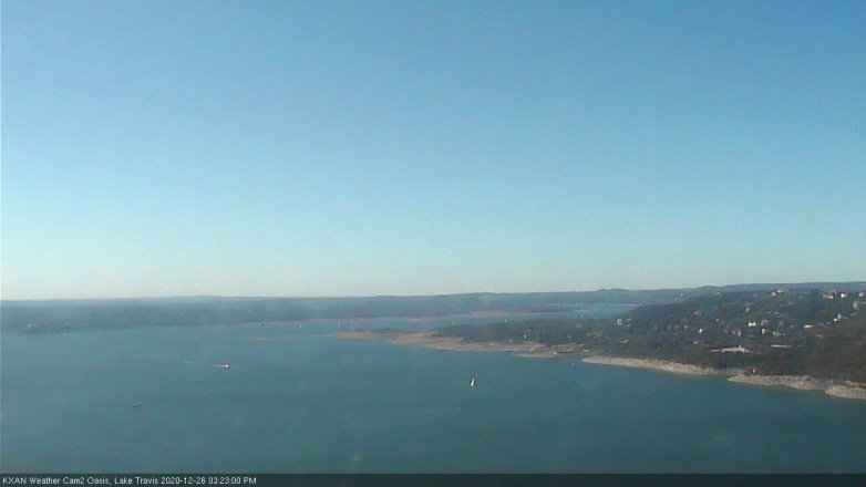 Lake Travis webcam, December 26, 2020 3:25 PM CT