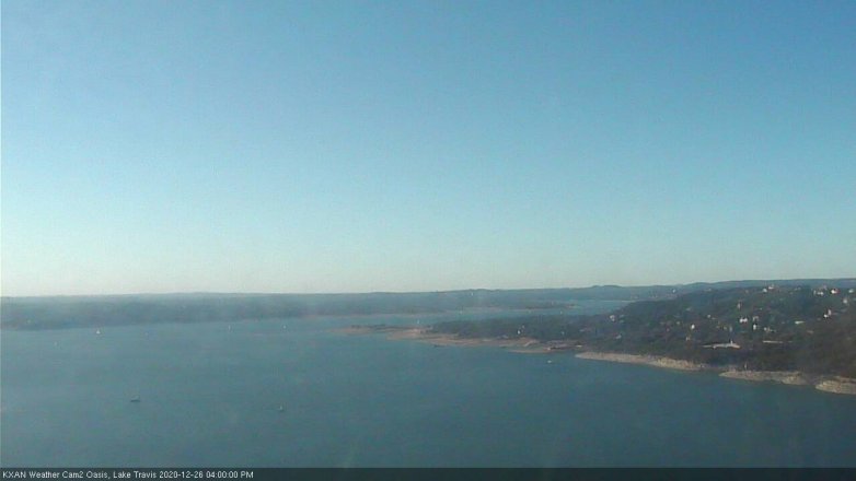 Lake Travis webcam, December 26, 2020 4:00 PM CT