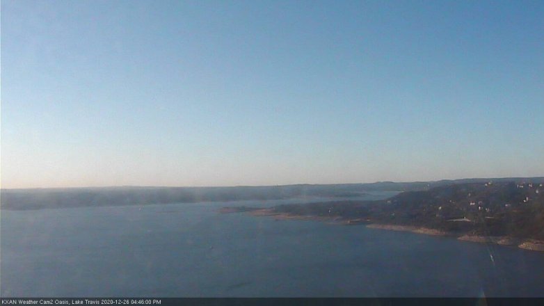 Lake Travis webcam, December 26, 2020 4:45 PM CT