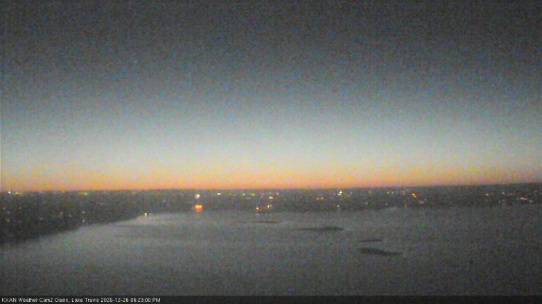 Lake Travis webcam, December 26, 2020 6:25 PM CT