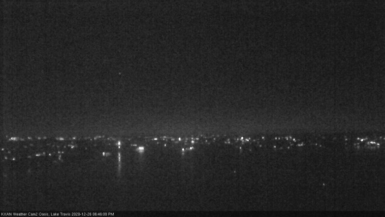 Lake Travis webcam, December 26, 2020 6:45 PM CT