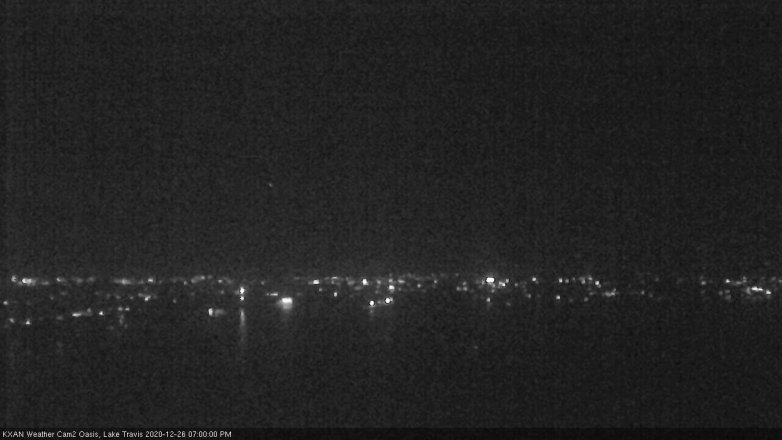 Lake Travis webcam, December 26, 2020 7:00 PM CT