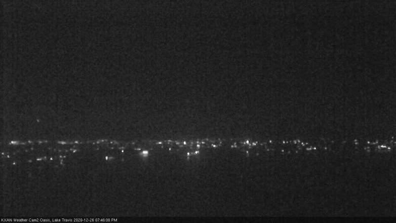Lake Travis webcam, December 26, 2020 7:45 PM CT