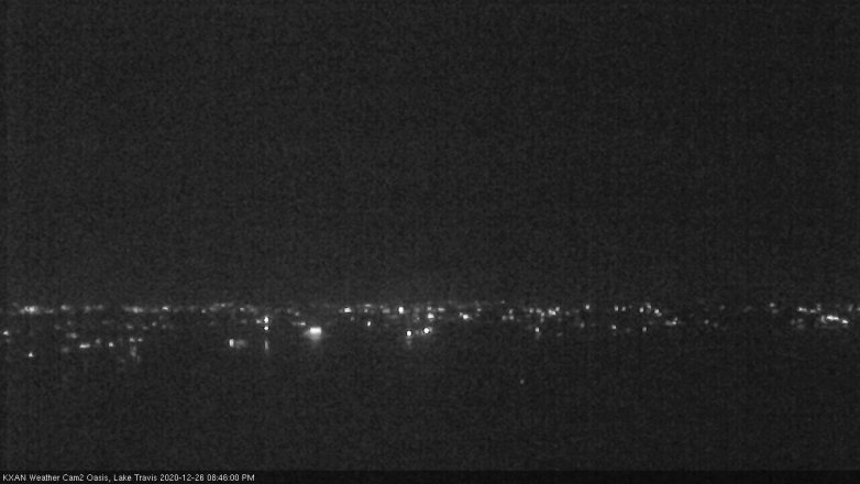 Lake Travis webcam, December 26, 2020 8:45 PM CT